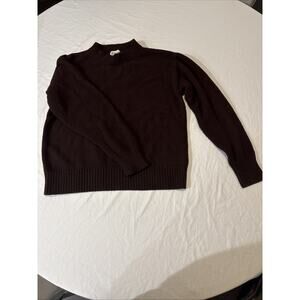 The Drop Women’s Pullover Brown Fleece Sweater Size Small